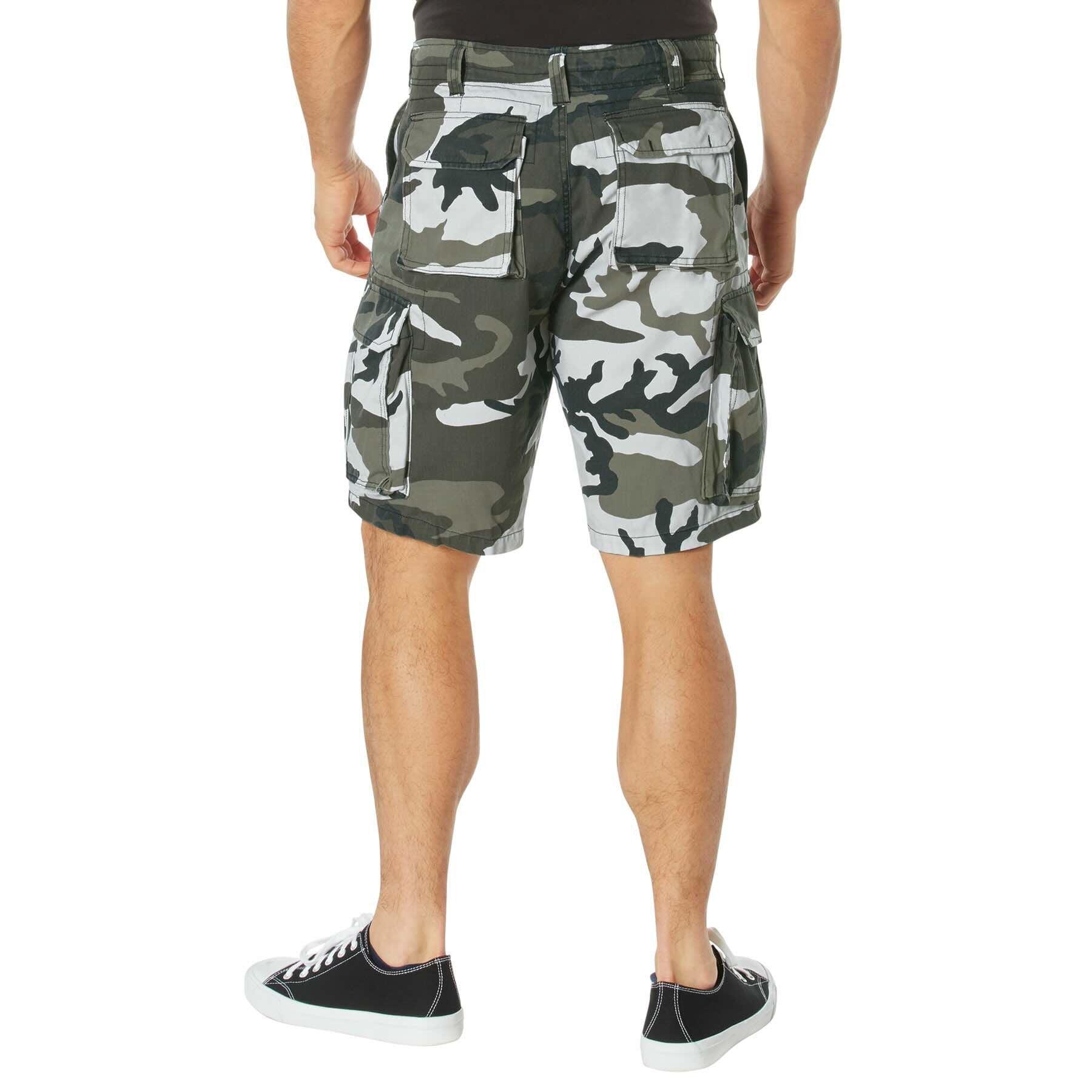 Rothco Vintage Camo Paratrooper Cargo Shorts | Tac Essentials