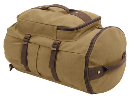 Rothco Convertible Canvas Duffle Backpack | Versatile 30L Travel Bag