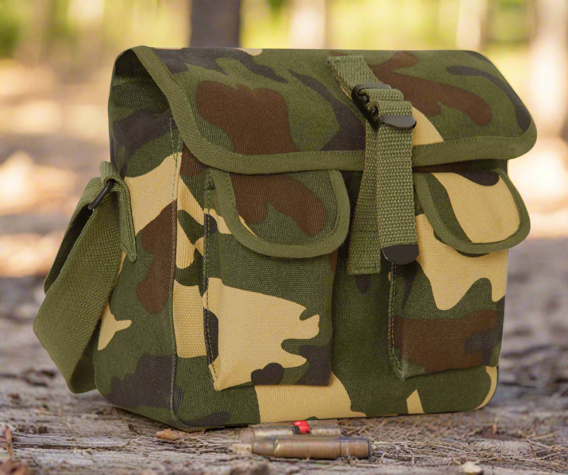 Rothco Canvas Ammo Shoulder Bag | Crossbody for EDC & Shooting Sports