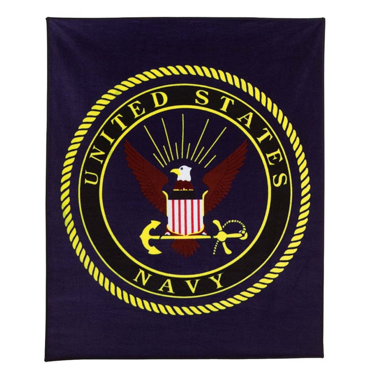 Rothco US Navy Military Insignia Fleece Blanket