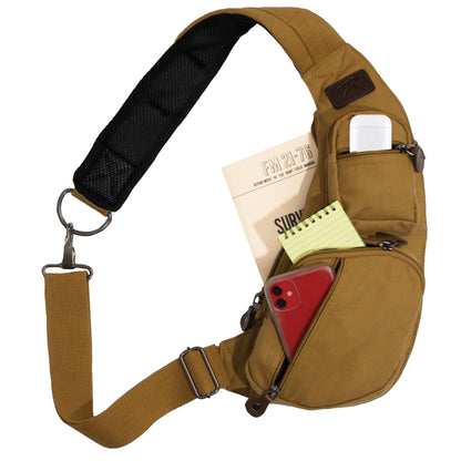 Rothco Vintage Canvas Crossbody Sling Bag | Versatile EDC Bag