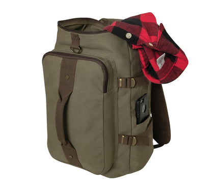 Rothco Convertible Canvas Duffle Backpack | Versatile 30L Travel Bag