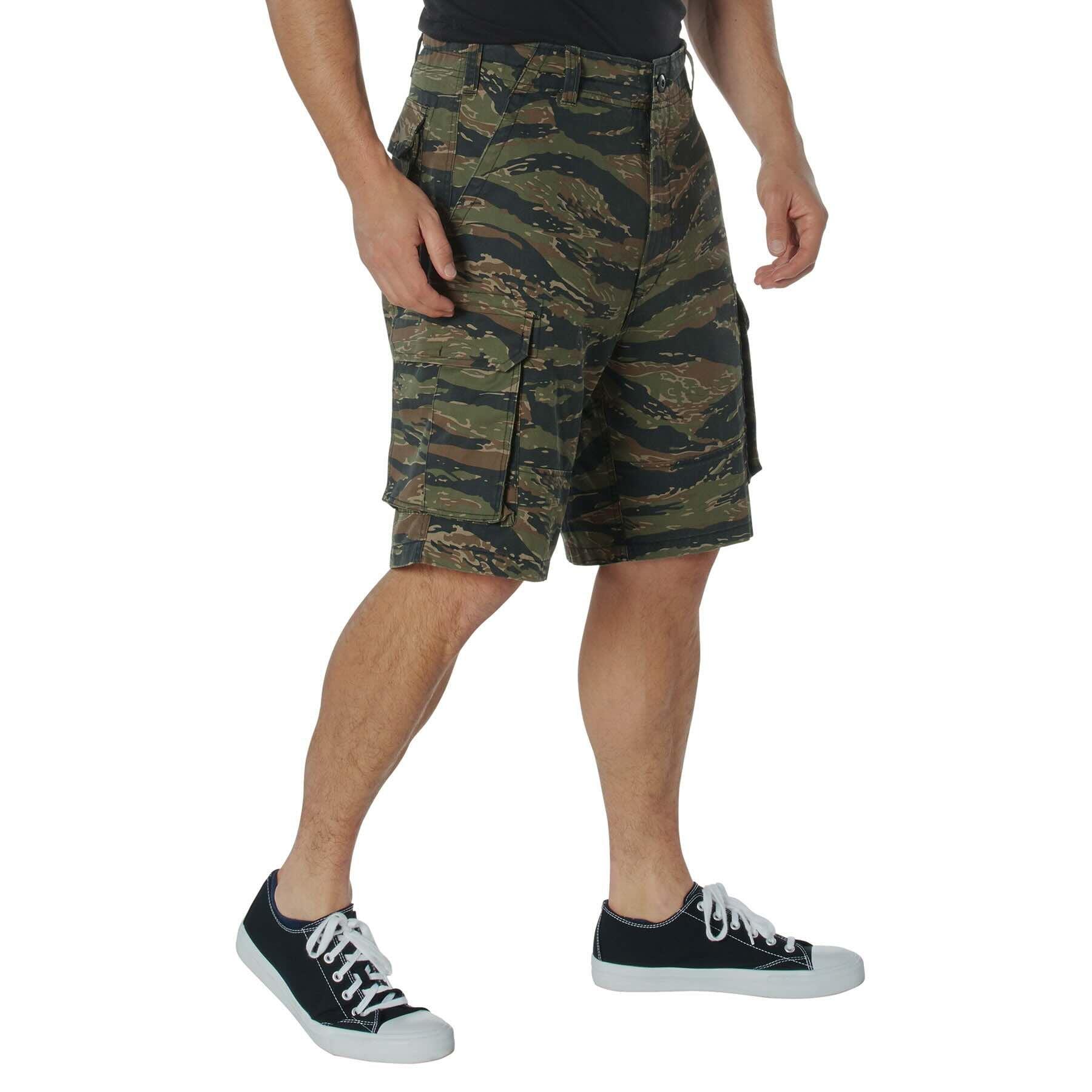 Rothco Vintage Camo Paratrooper Cargo Shorts | Tac Essentials