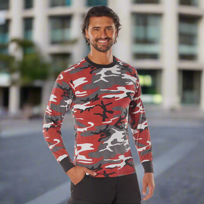 Rothco Long Sleeve Color Camo T-Shirt | Outdoor and Tactical Use