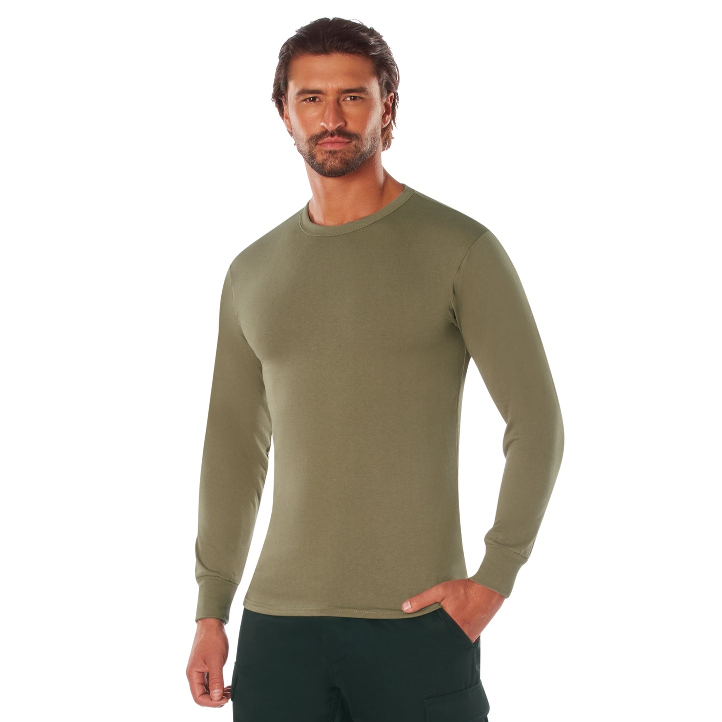 Rothco Long Sleeve Solid T-Shirt | Comfortable, Durable & Customizable