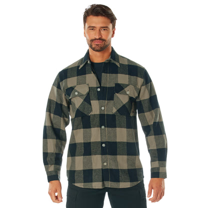 Rothco Extra Heavyweight Buffalo Plaid Flannel Shirt | Tac Essentials