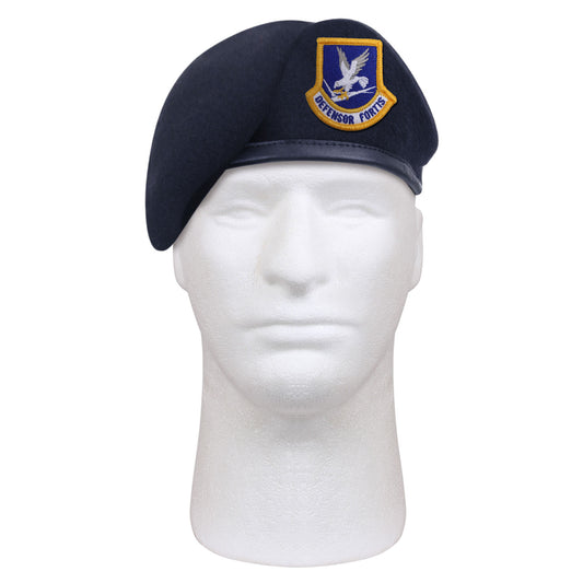 Rothco Inspection Ready Beret With USAF Flash   Midnight Navy Blue