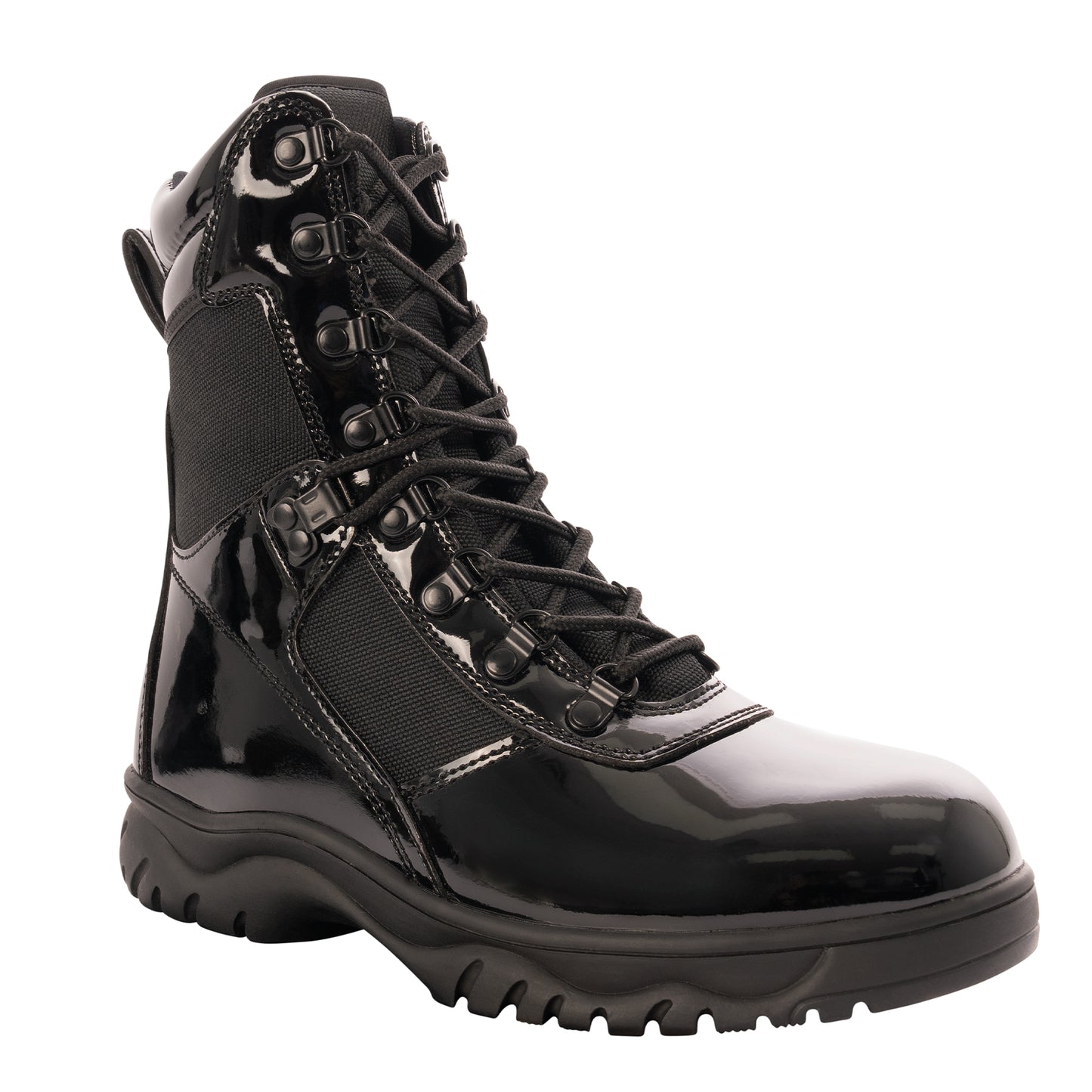 Rothco Forced Entry High-Gloss Tactical Boot – 8" Side Zipper