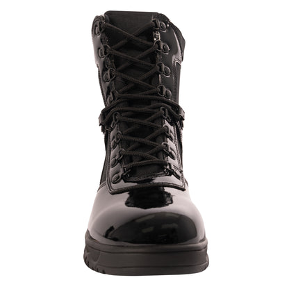 Rothco Forced Entry High-Gloss Tactical Boot – 8" Side Zipper