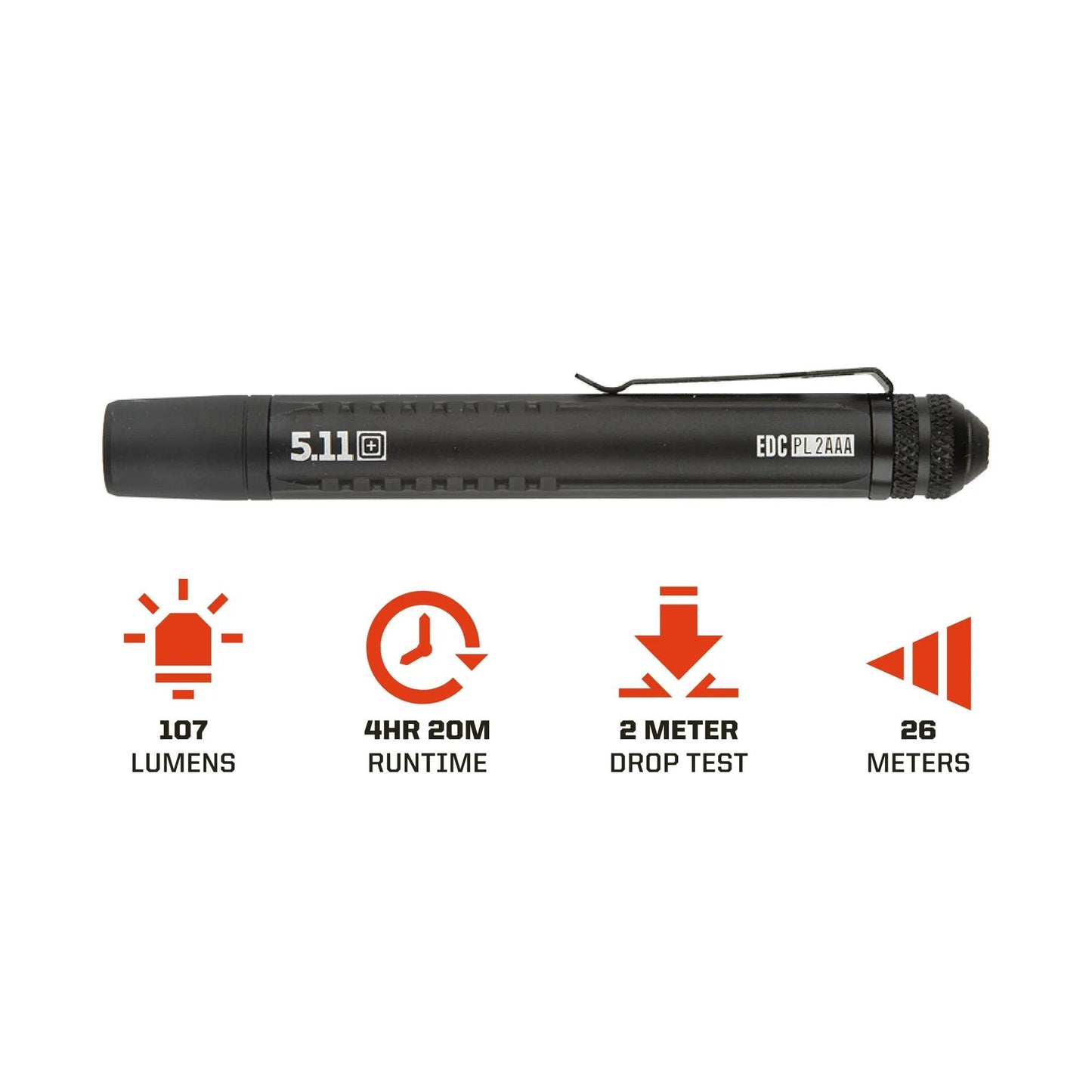 5.11 Tactical EDC PL 2AAA Flashlight-Tac Essentials