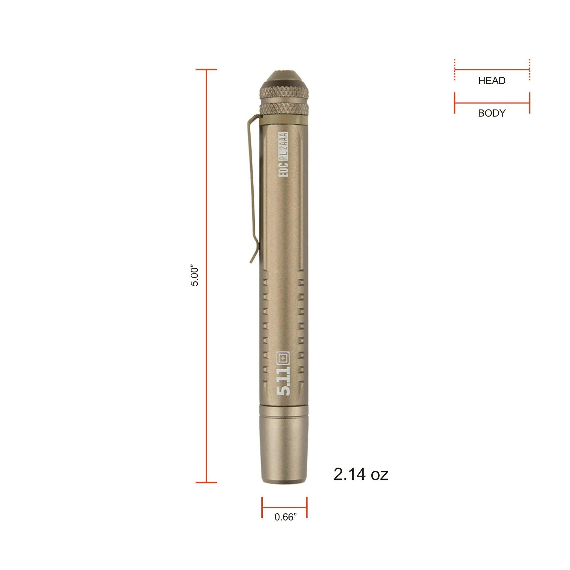 5.11 Tactical EDC PL 2AAA Flashlight-Tac Essentials