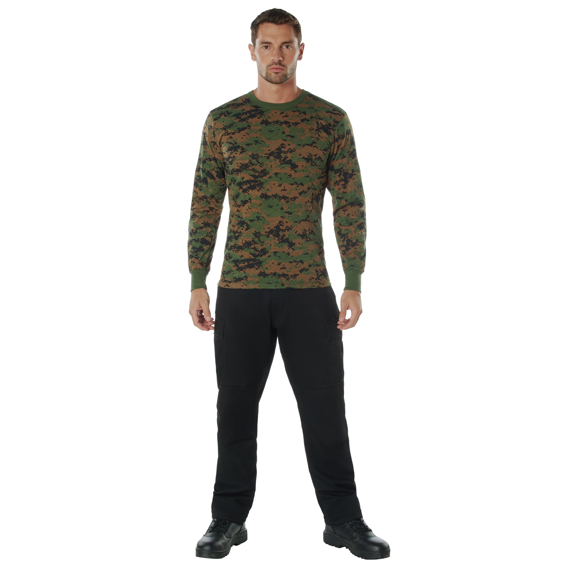 Rothco Long Sleeve Digital Camo T-Shirt | Camouflage T-Shirt