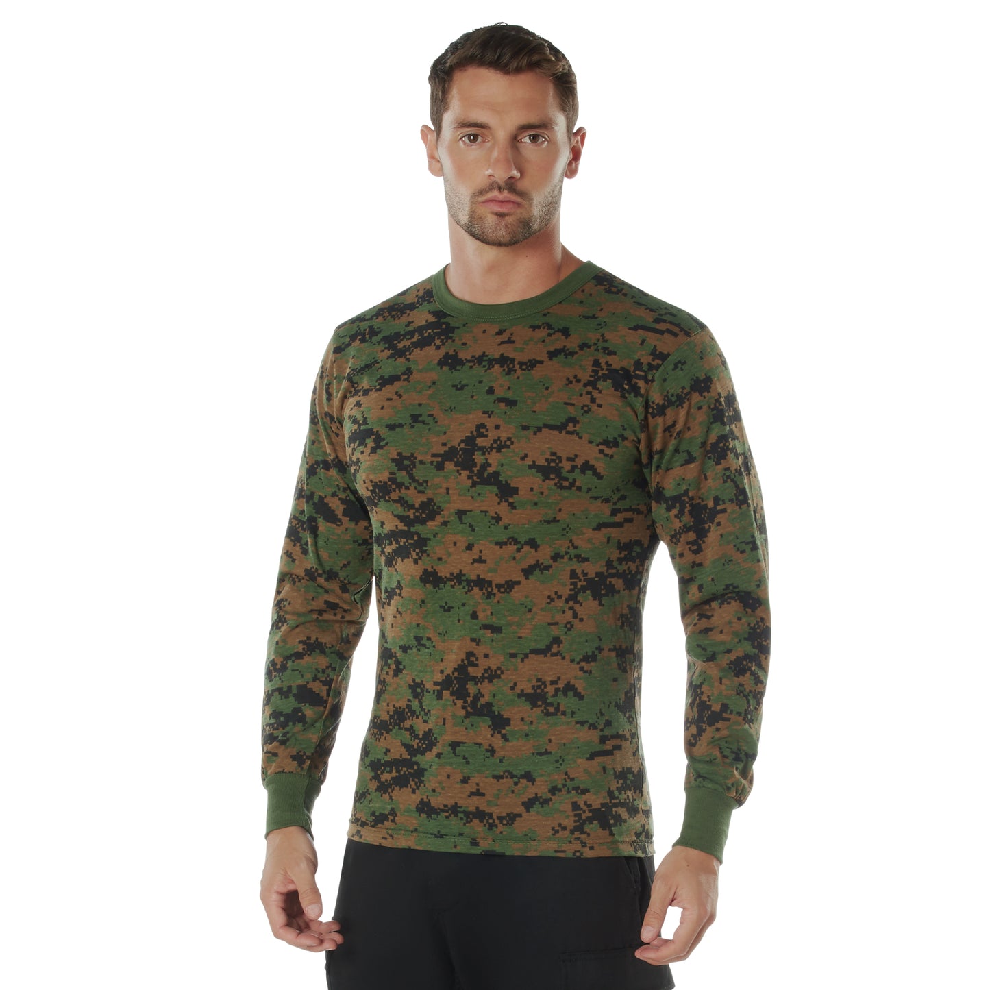 Rothco Long Sleeve Digital Camo T-Shirt | Camouflage T-Shirt