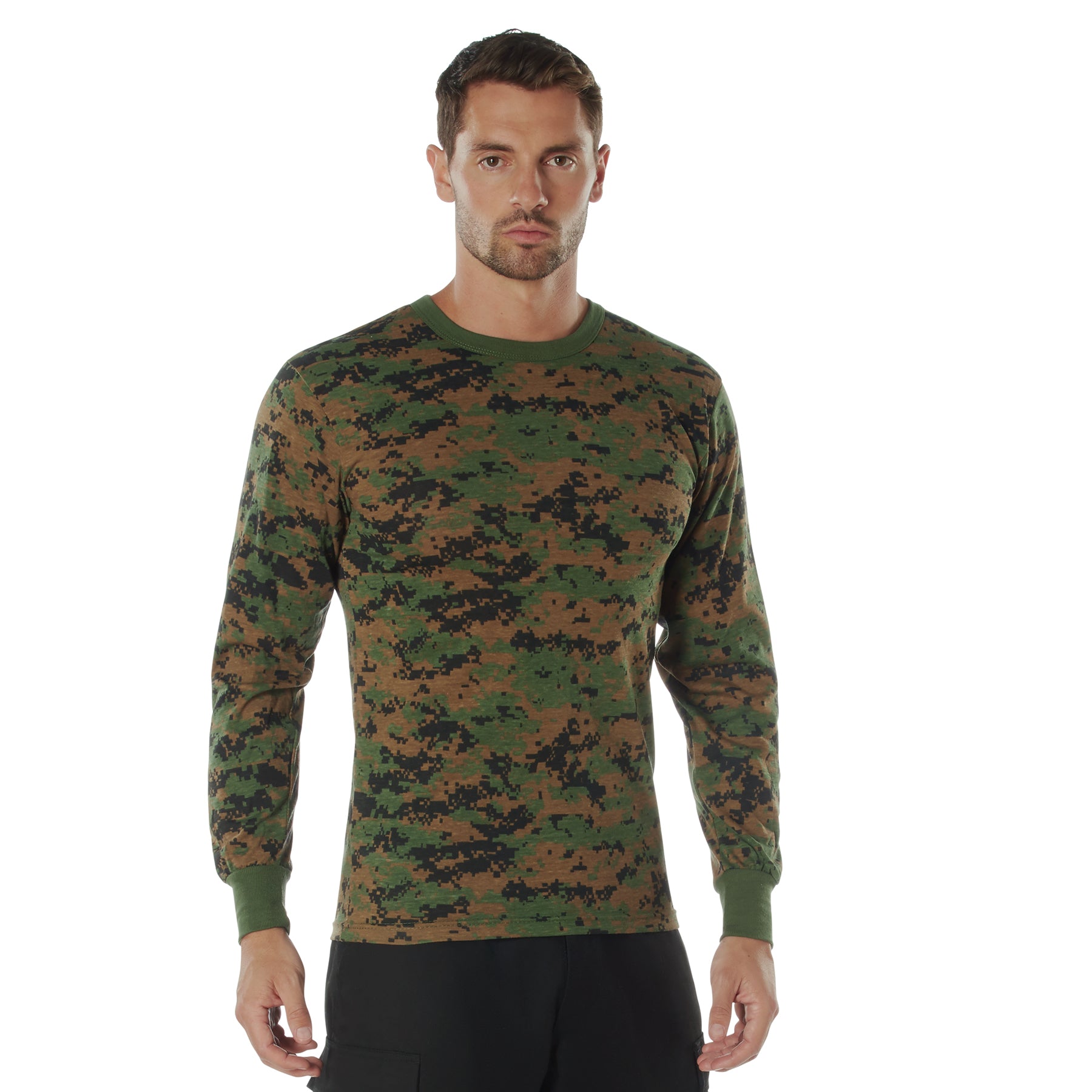 Rothco Long Sleeve Digital Camo T-Shirt | Camouflage T-Shirt