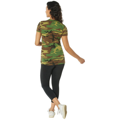 Rothco Women’s Long Length Camo T-Shirt | Camouflage Tee