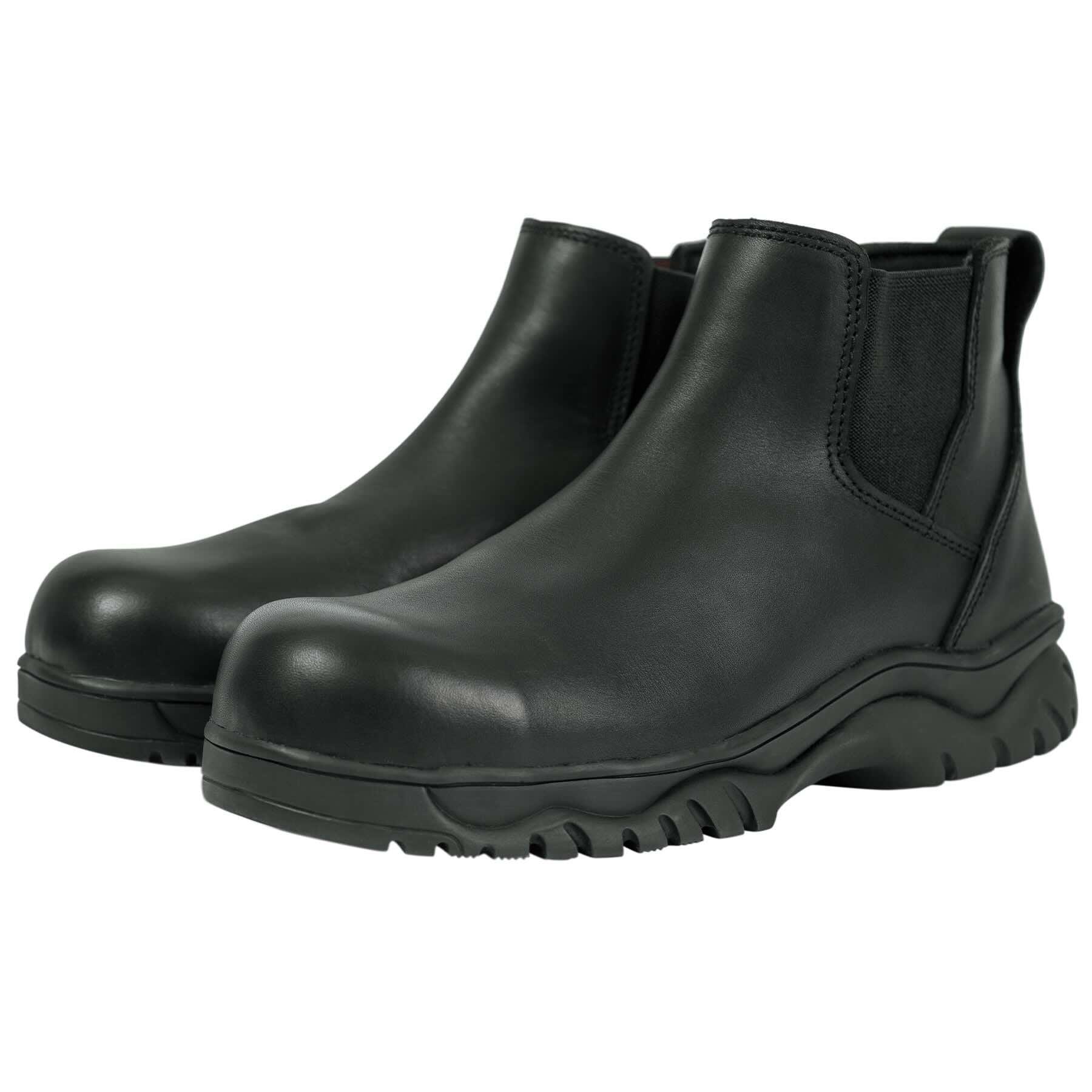 Rothco Black Chelsea Work Boots | Durable Waterproof Slip-On Boots