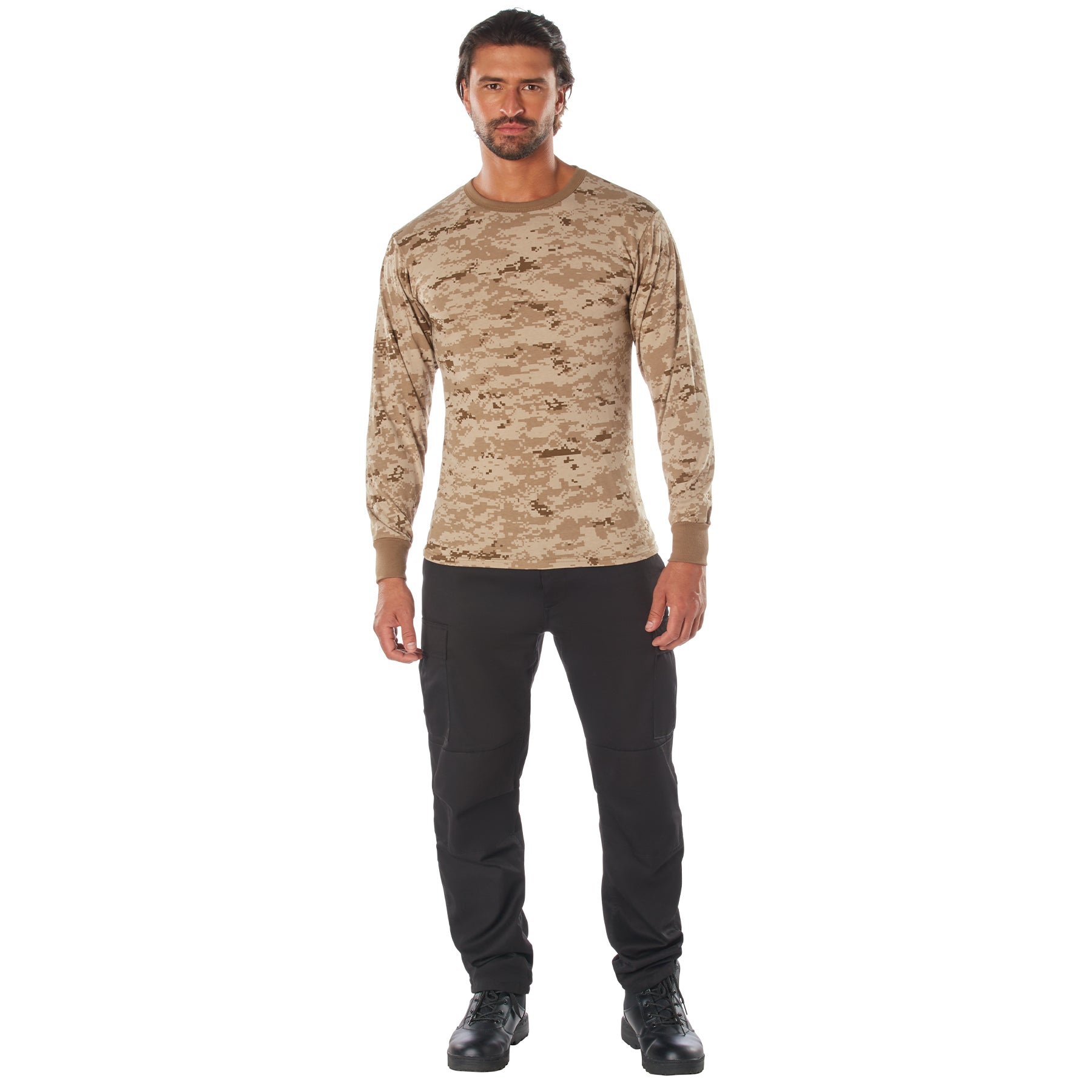 Rothco Long Sleeve Digital Camo T-Shirt | Camouflage T-Shirt