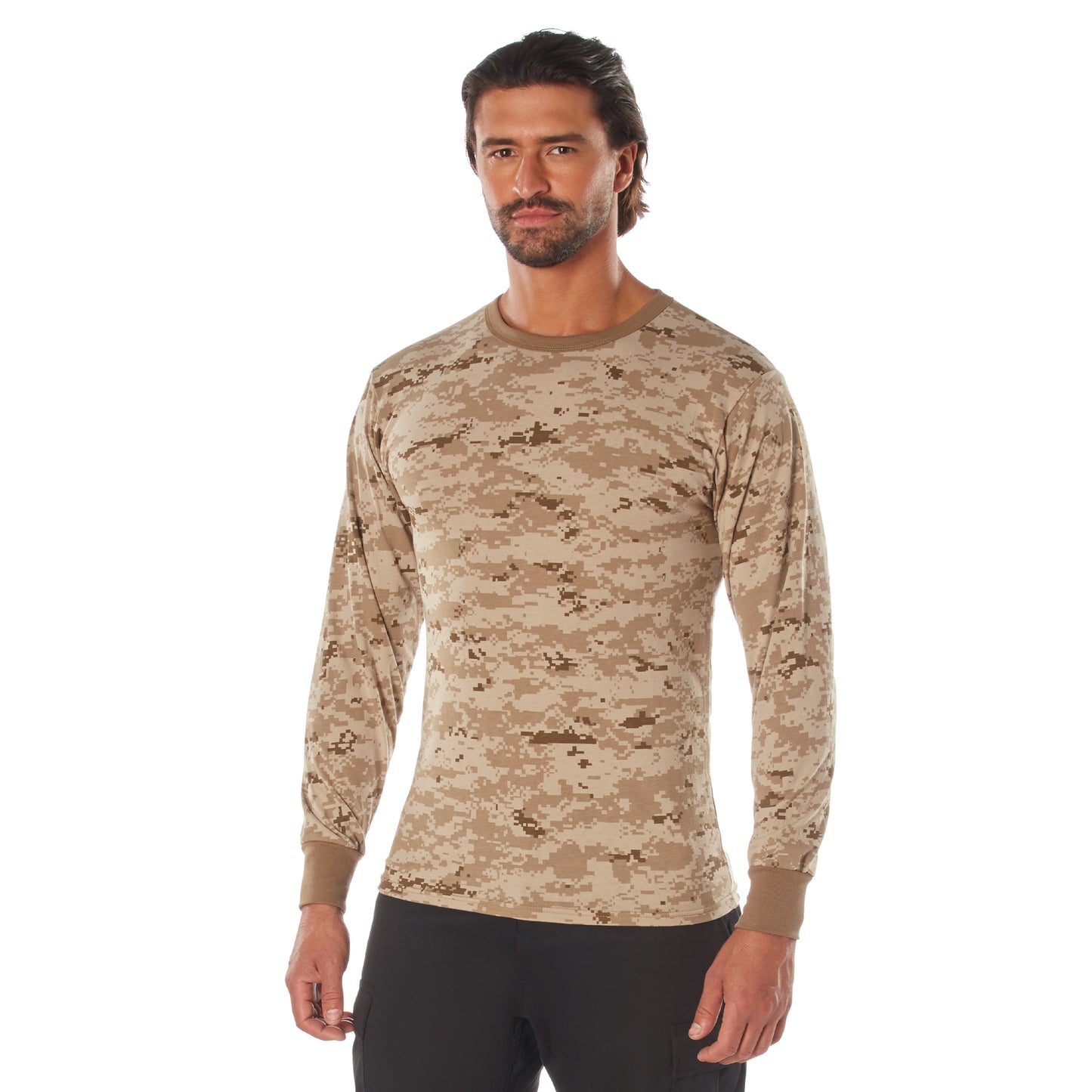 Rothco Long Sleeve Digital Camo T-Shirt | Camouflage T-Shirt