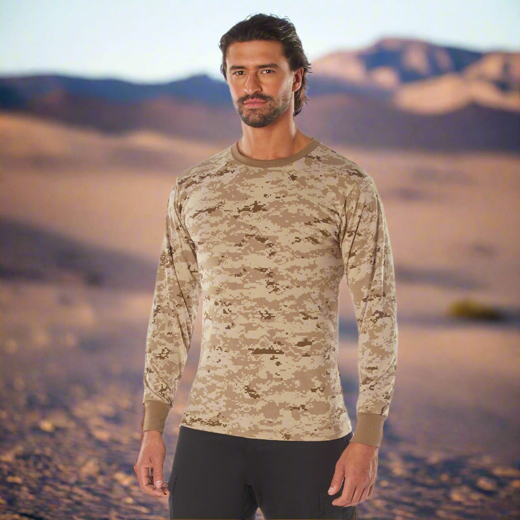 Rothco Long Sleeve Digital Camo T-Shirt