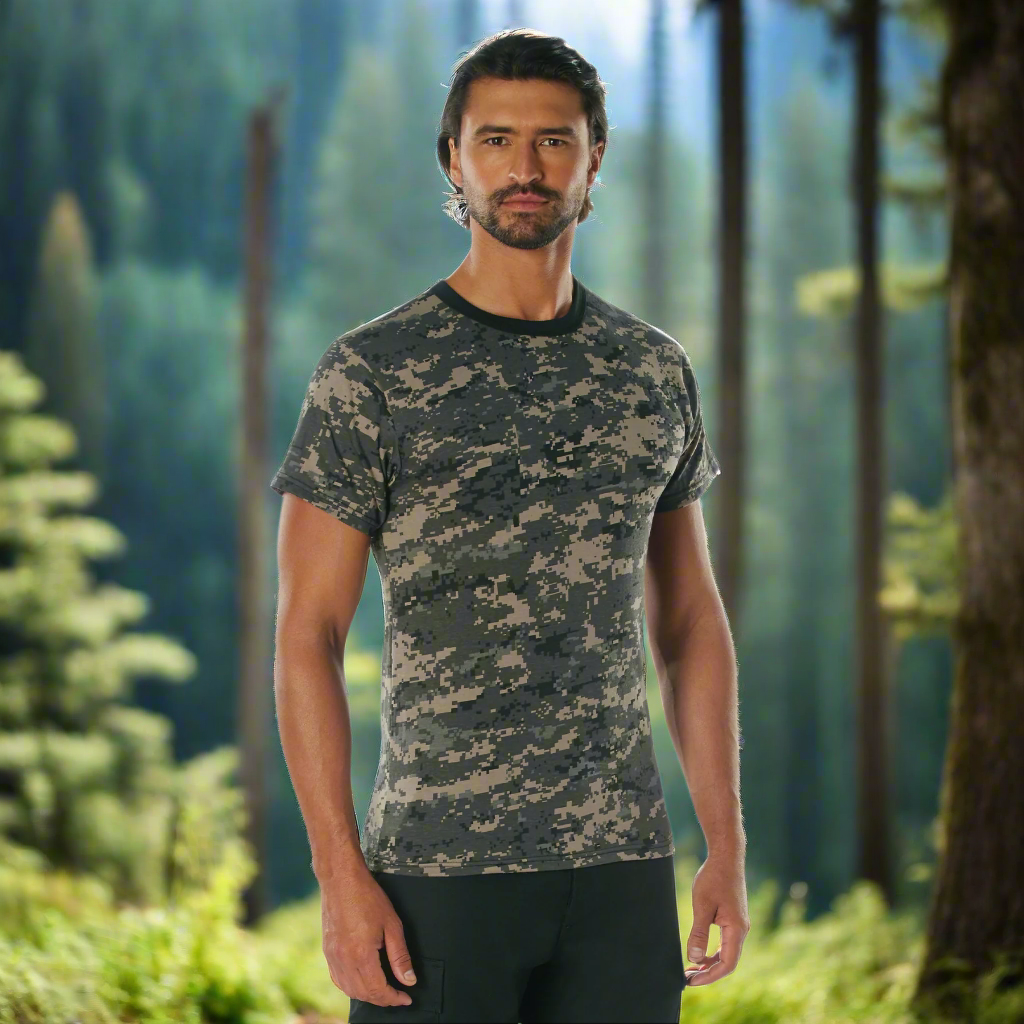 Rothco Digital Camo T-Shirt | Military-Style Camo Tee