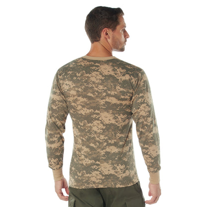 Rothco Long Sleeve Digital Camo T-Shirt | Camouflage T-Shirt