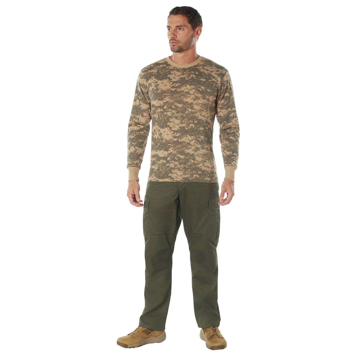 Rothco Long Sleeve Digital Camo T-Shirt | Camouflage T-Shirt