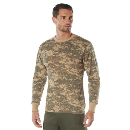 Rothco Long Sleeve Digital Camo T-Shirt | Camouflage T-Shirt