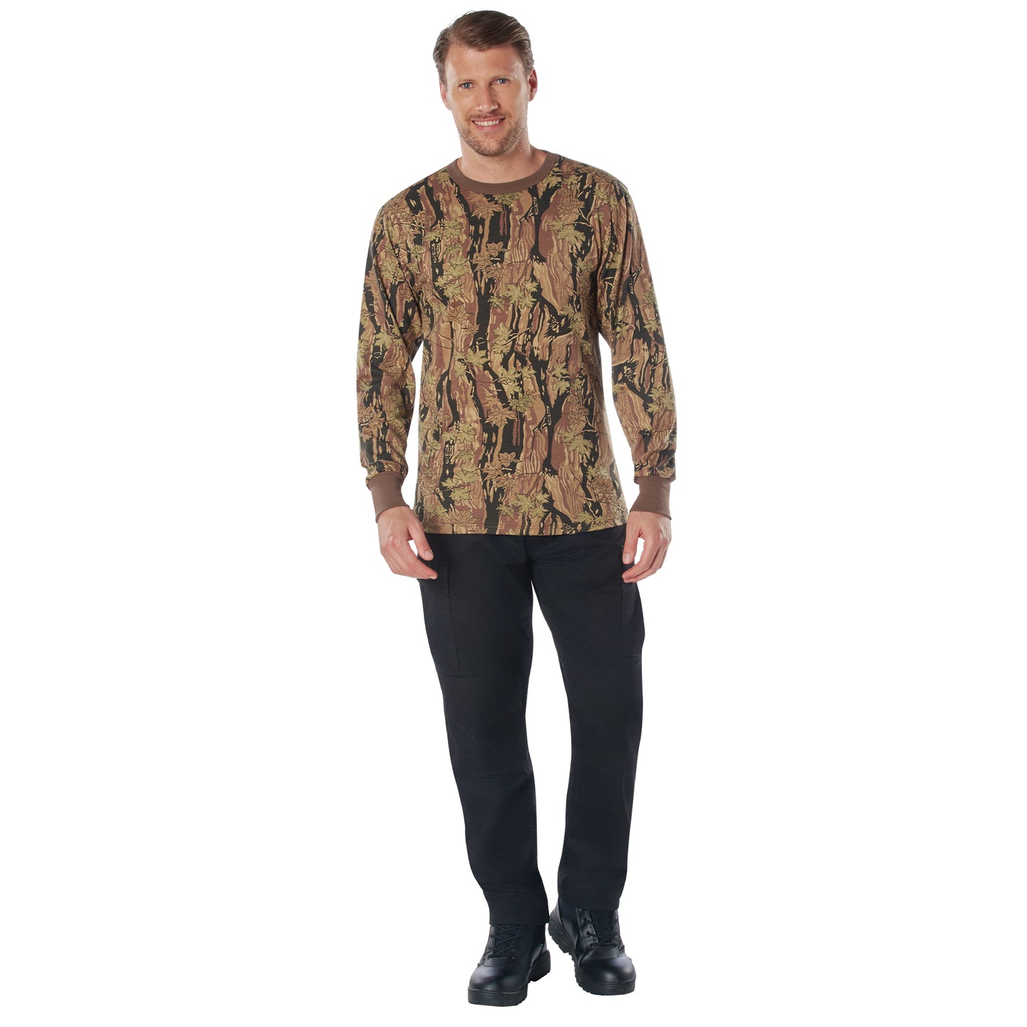 Rothco Long Sleeve Color Camo T-Shirt | Outdoor and Tactical Use