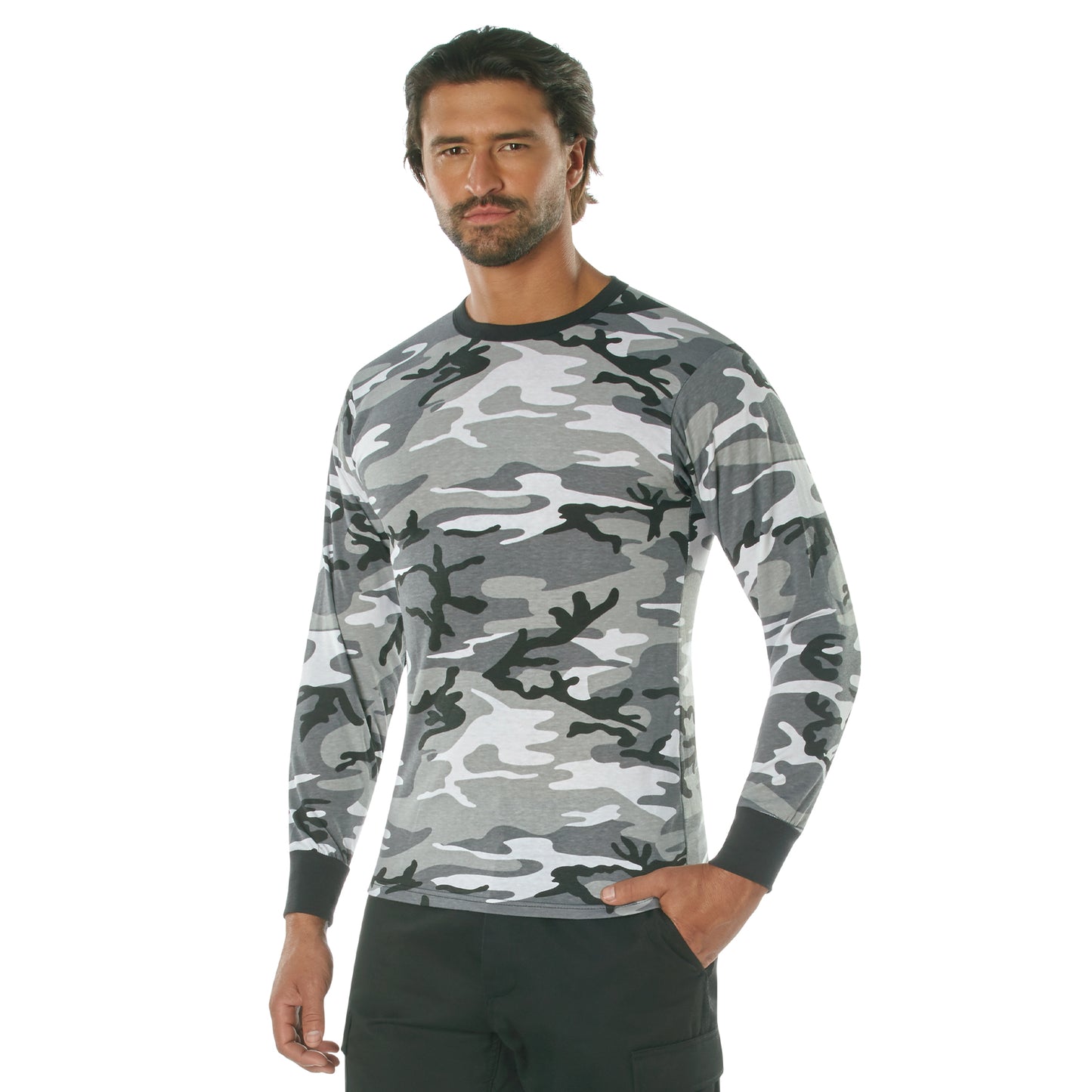 Rothco Long Sleeve Color Camo T-Shirt | Outdoor and Tactical Use