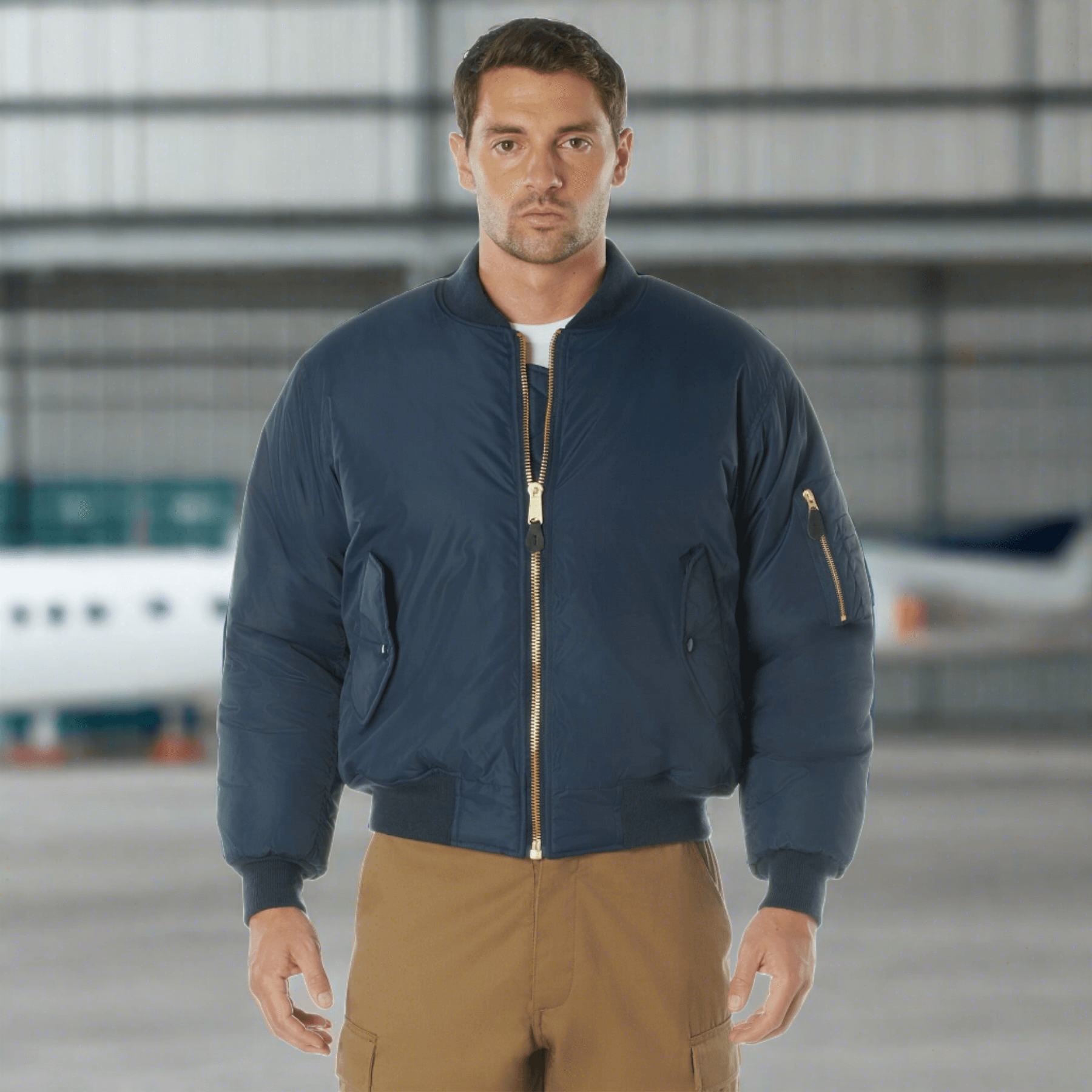 Flight Jacket - Rothco Enhanced Nylon MA-1 Flight Jacket