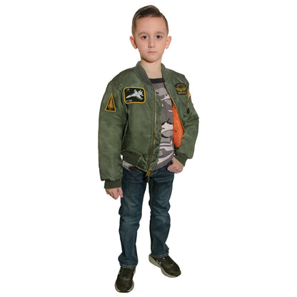 Rothco Kids Flight Jacket With Patches