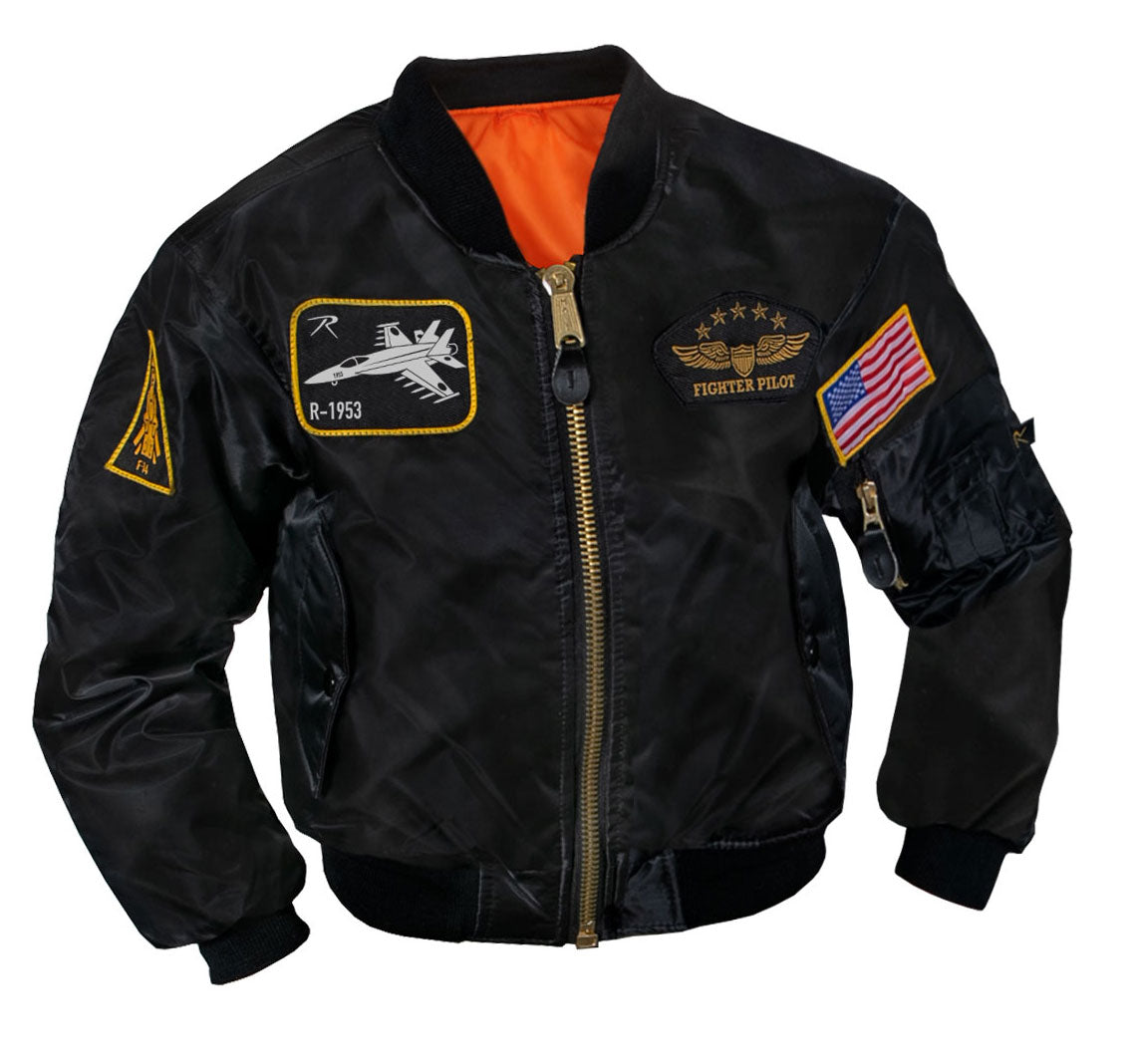 Rothco Kids Flight Jacket With Patches | Tac Essentials