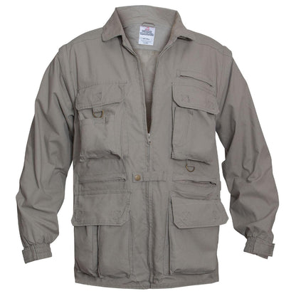 Rothco Convertible Safari Jacket | 19 Pockets & Zip-Off Sleeves