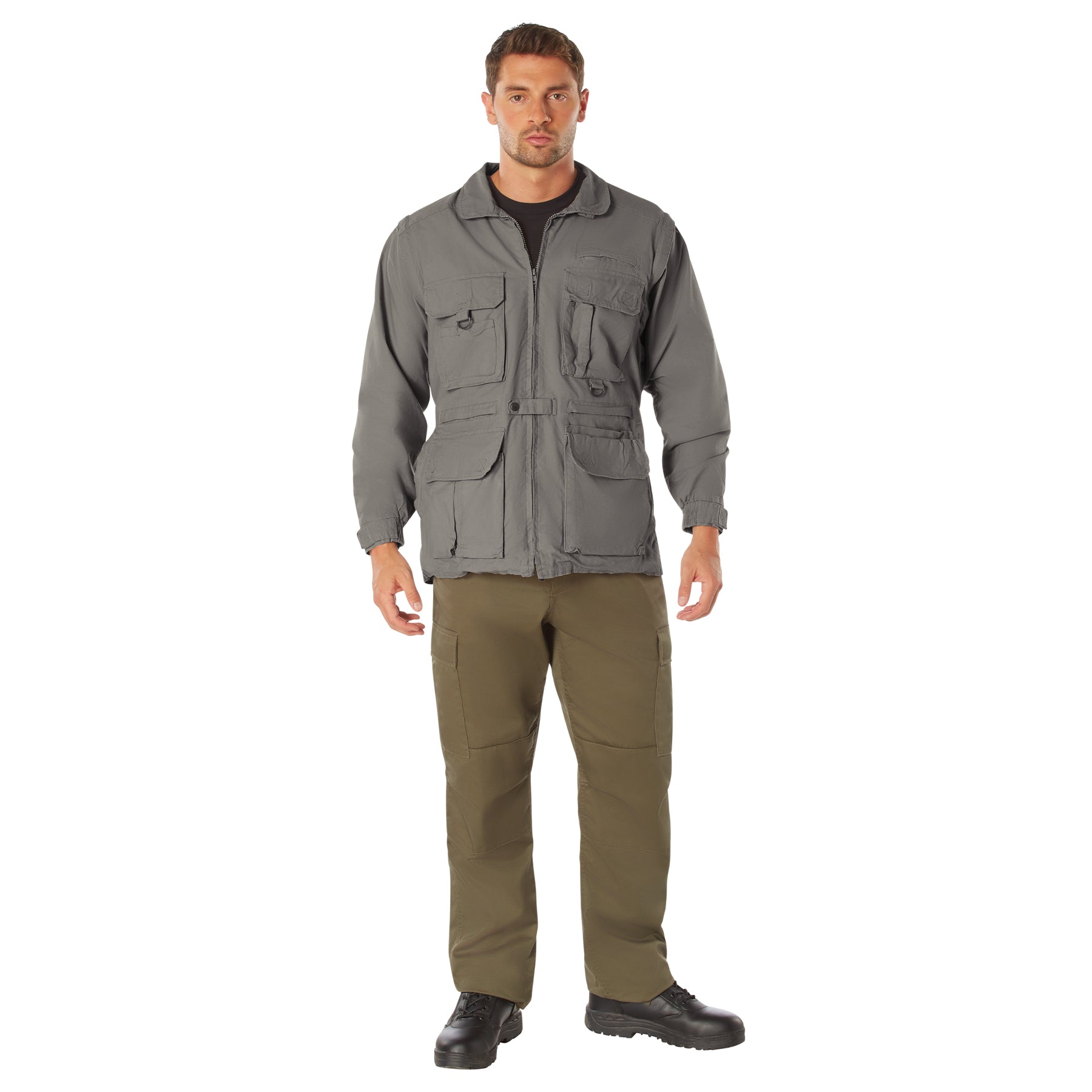 Rothco Convertible Safari Jacket | 19 Pockets & Zip-Off Sleeves