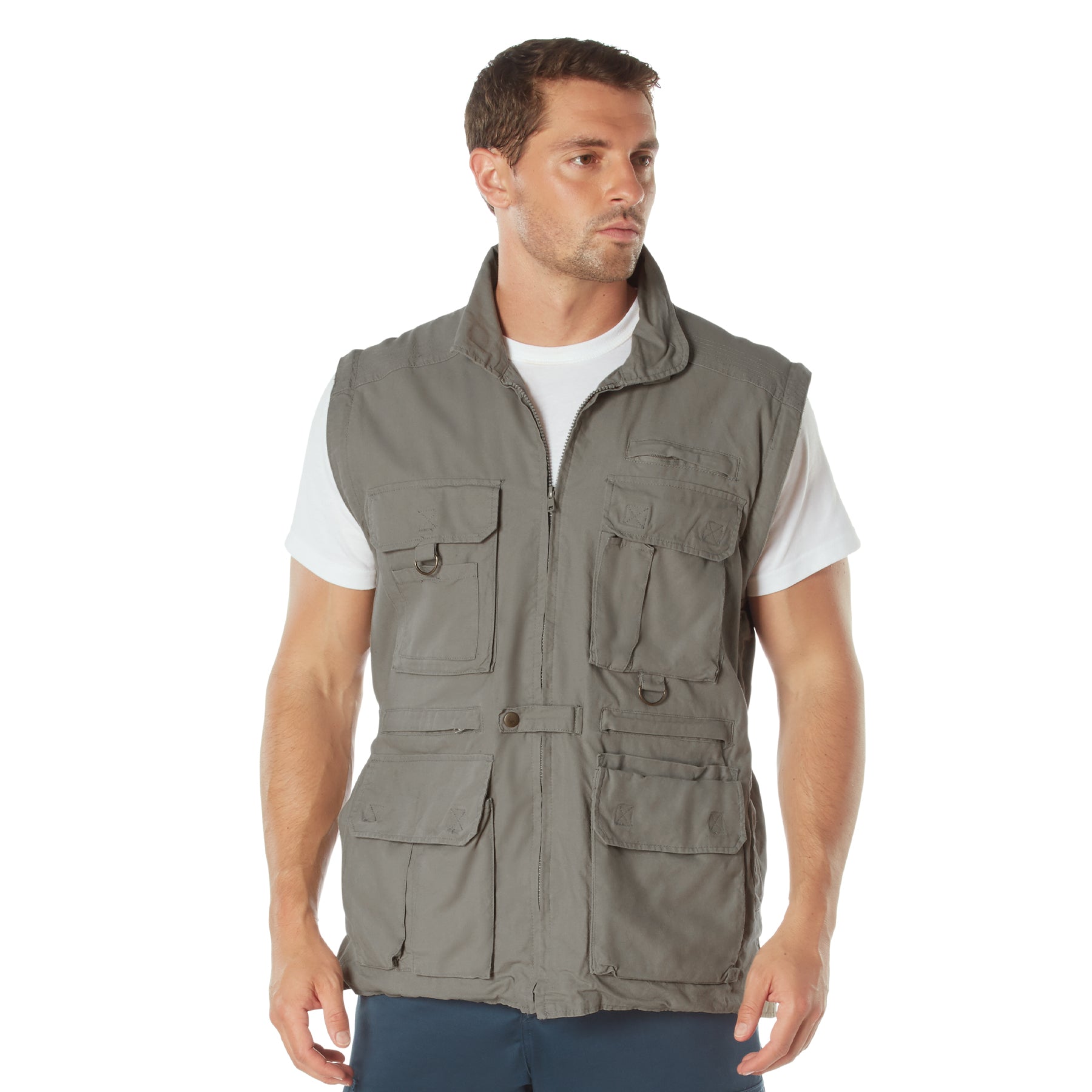 Rothco Convertible Safari Jacket | 19 Pockets & Zip-Off Sleeves