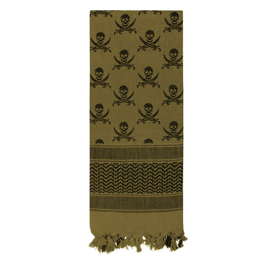 Rothco Skulls Shemagh Tactical Desert Keffiyeh Scarf