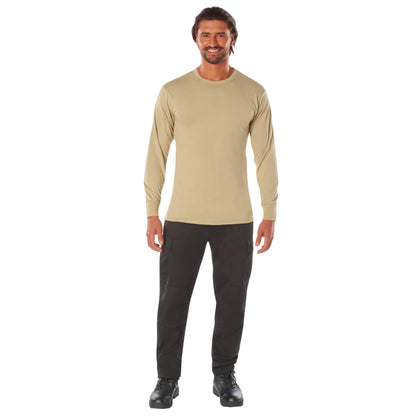 Rothco Long Sleeve Solid T-Shirt | Comfortable, Durable & Customizable