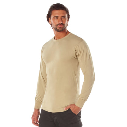 Rothco Long Sleeve Solid T-Shirt | Comfortable, Durable & Customizable