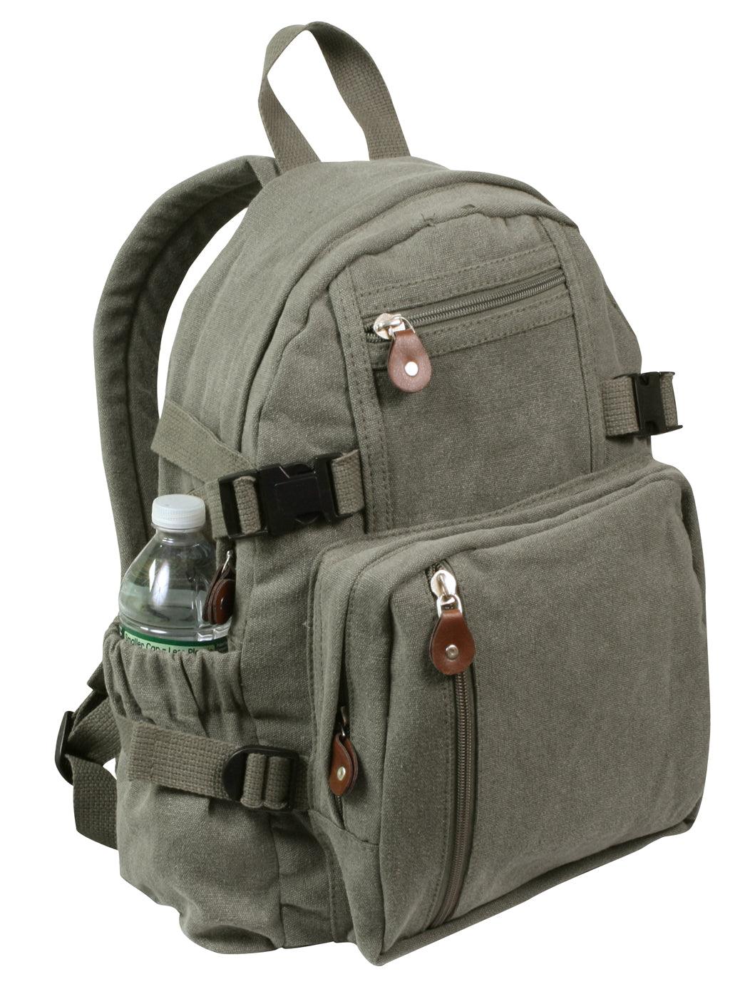 Rothco Vintage Canvas Compact Backpack | Tac Essentials