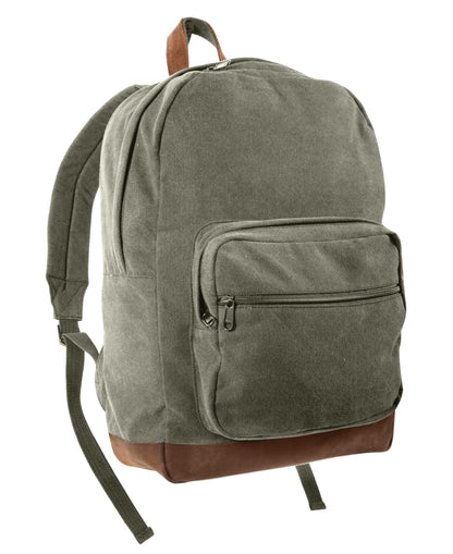 Rothco Vintage Canvas Teardrop Backpack With Leather Accents | Tac Essentials