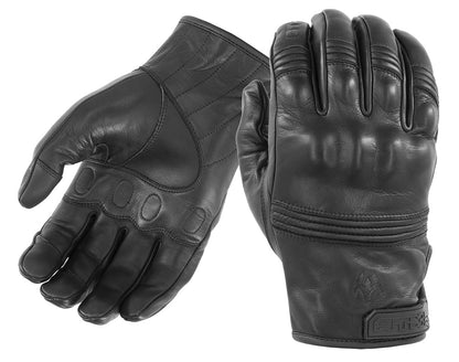 Damascus All-Leather Gloves with Knuckle Armor | Tac Essentials