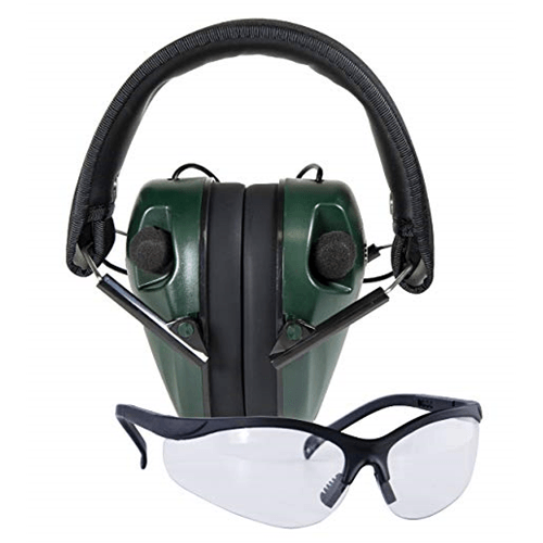 Hearing Protection - Caldwell E-Max Lo Pro Elec Muff W/Shooting Glasses