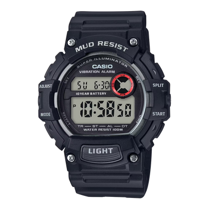 Watches - Casio Mud-Resistant Digital Watch W/ Vibration Alarm