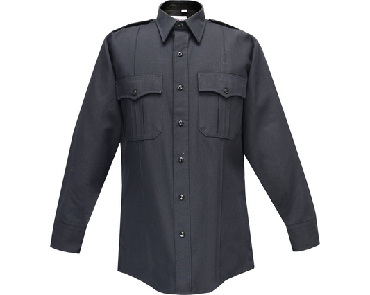 Flying Cross Deluxe Tropical Long Sleeve Shirt - LAPD Navy