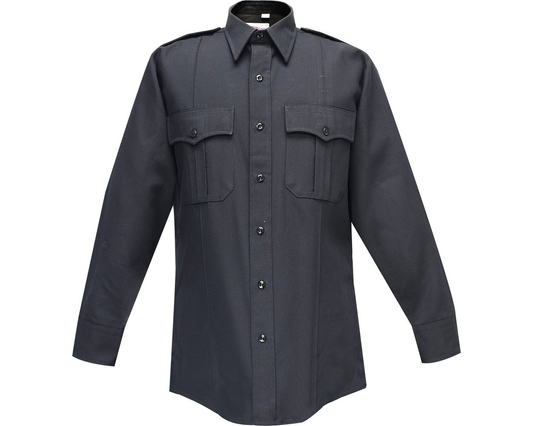 Long Sleeve - Flying Cross Deluxe Tropical Long Sleeve Shirt - LAPD Navy