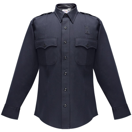 Long Sleeve - Flying Cross Deluxe Tactical Long Sleeve Shirt W/ Com Ports - LAPD Navy