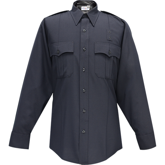 Flying Cross Justice Long Sleeve Shirt w/ Zipper - LAPD Navy