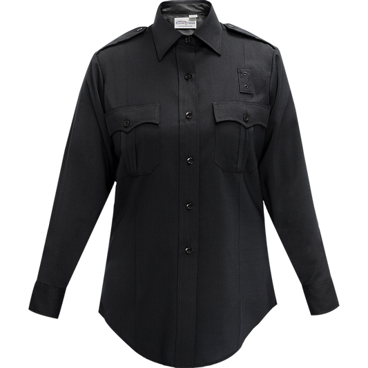 Long Sleeve Uniform Shirt - Flying Cross Justice Women's Long Sleeve Shirt - LAPD Navy