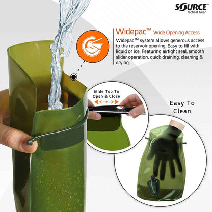 SOURCE Tactical WLPS | 3L Low-Profile Hydration Bladder | 100 oz. | Weave | Tac Essentials