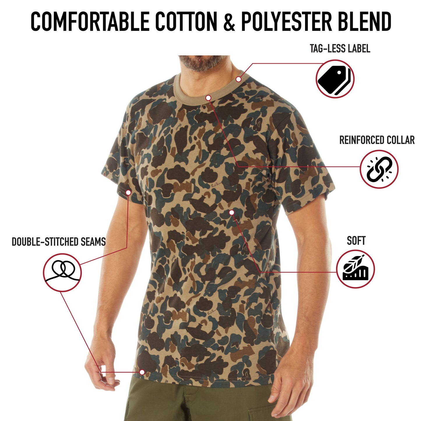 Rothco X Bear Archery Fred Bear Camo T-Shirt | Outdoor Hunting Apparel